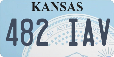 KS license plate 482IAV