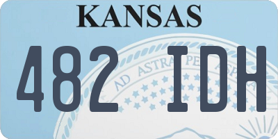 KS license plate 482IDH