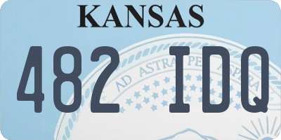KS license plate 482IDQ
