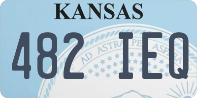 KS license plate 482IEQ