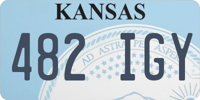 KS license plate 482IGY