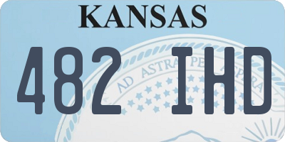 KS license plate 482IHD