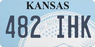KS license plate 482IHK