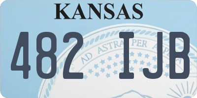 KS license plate 482IJB