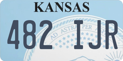 KS license plate 482IJR