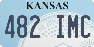 KS license plate 482IMC