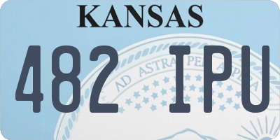KS license plate 482IPU