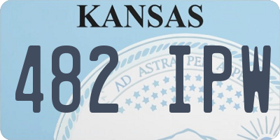 KS license plate 482IPW