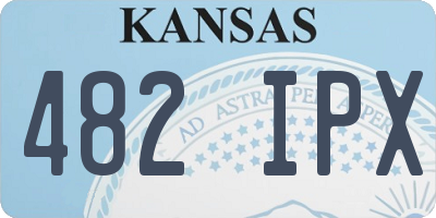 KS license plate 482IPX