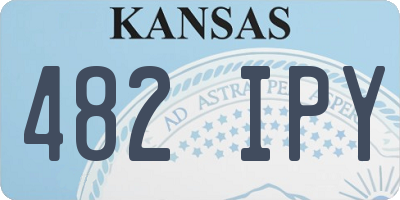 KS license plate 482IPY