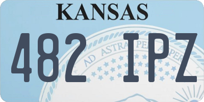 KS license plate 482IPZ