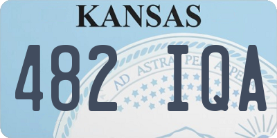 KS license plate 482IQA