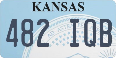 KS license plate 482IQB
