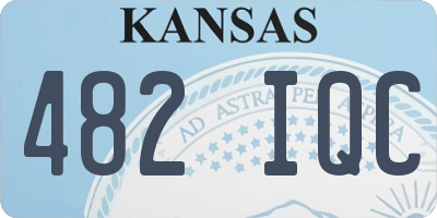 KS license plate 482IQC