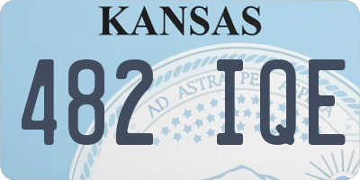 KS license plate 482IQE