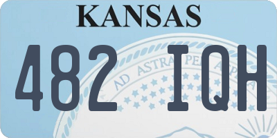 KS license plate 482IQH