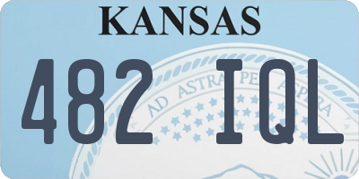 KS license plate 482IQL