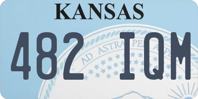 KS license plate 482IQM