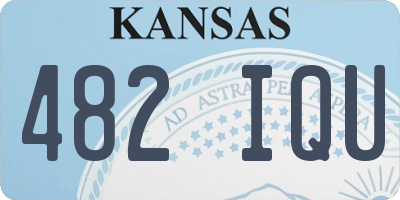 KS license plate 482IQU