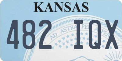 KS license plate 482IQX