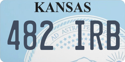 KS license plate 482IRB