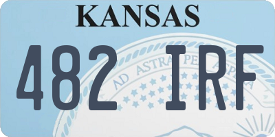 KS license plate 482IRF