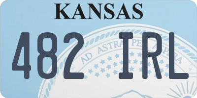 KS license plate 482IRL