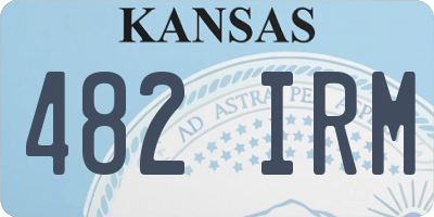 KS license plate 482IRM