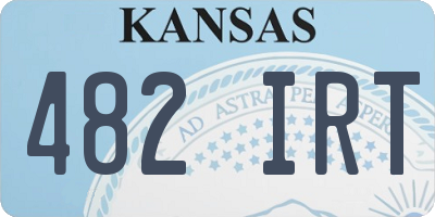 KS license plate 482IRT