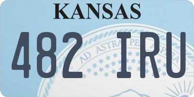 KS license plate 482IRU