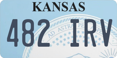 KS license plate 482IRV