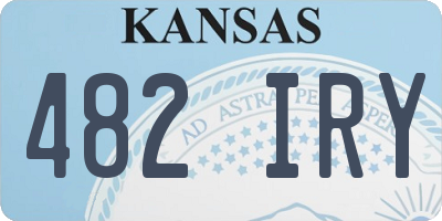 KS license plate 482IRY