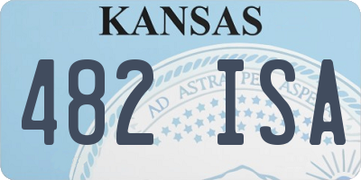 KS license plate 482ISA