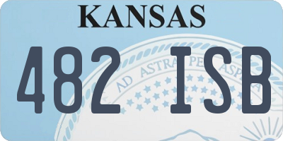 KS license plate 482ISB