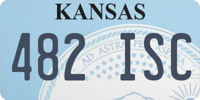 KS license plate 482ISC