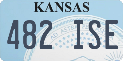 KS license plate 482ISE