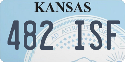 KS license plate 482ISF