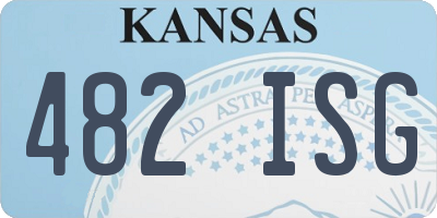 KS license plate 482ISG