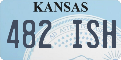 KS license plate 482ISH
