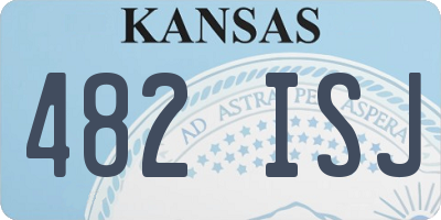 KS license plate 482ISJ