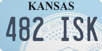 KS license plate 482ISK