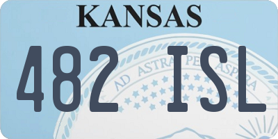 KS license plate 482ISL