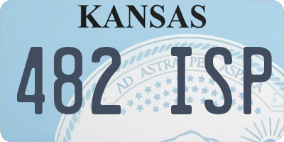 KS license plate 482ISP