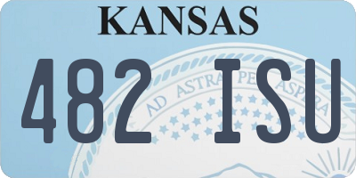 KS license plate 482ISU