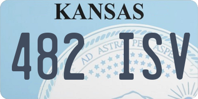 KS license plate 482ISV