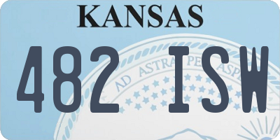 KS license plate 482ISW