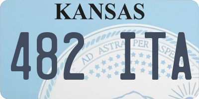 KS license plate 482ITA