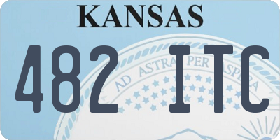 KS license plate 482ITC