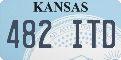 KS license plate 482ITD