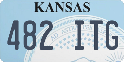KS license plate 482ITG